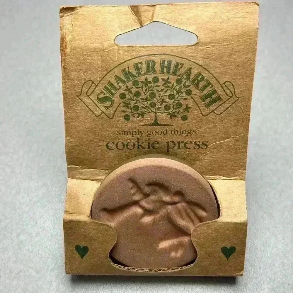Vintage Cookie Press Shaker Hearth Baking Christmas Angel Eat Cook Winter Angel